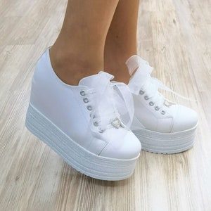 Converse wedge heels white clearance