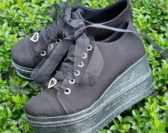 sneakers shoes high heels