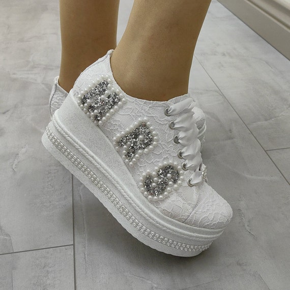 Bridal Shoes Wedge Heel Incredible extra light shoe comfort Customize Bridal shoes Height Choice Bridal Heels Stilo design shoes