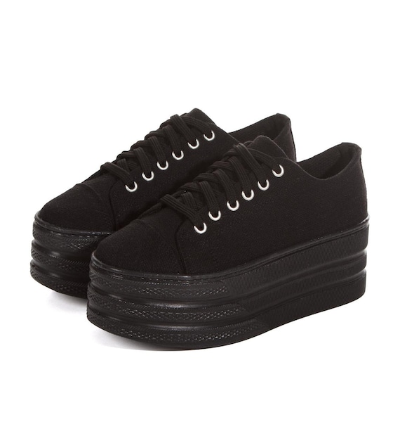 Peraonalized Black Dance Sneakers - High Cushioning Comfort for Modern Moves – Perfect High Heel - Dance Shoes for Ultimate Style and Ease