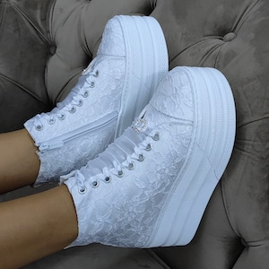 Personalize Bride Shoes Personalize with Ivory or White Custom Jewelry Add Your Personal Date and Name Stilo Dizayn  Bridal Shoes desinger