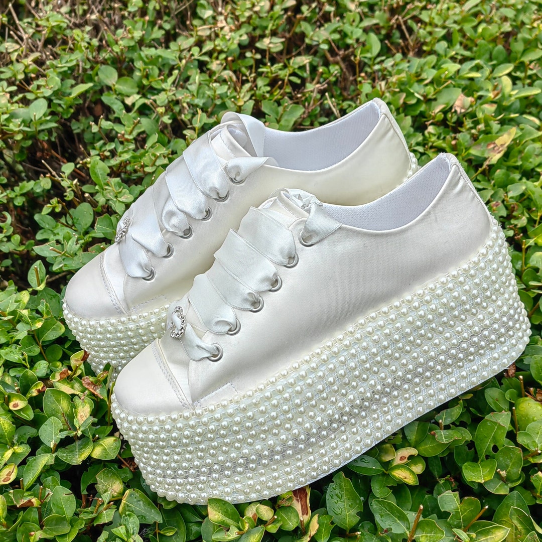 satin bridal shoes