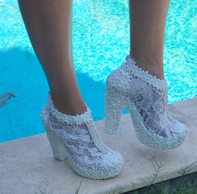 Bridal Shoes Wedding Shoes Bridal Shoes Lace Etsy