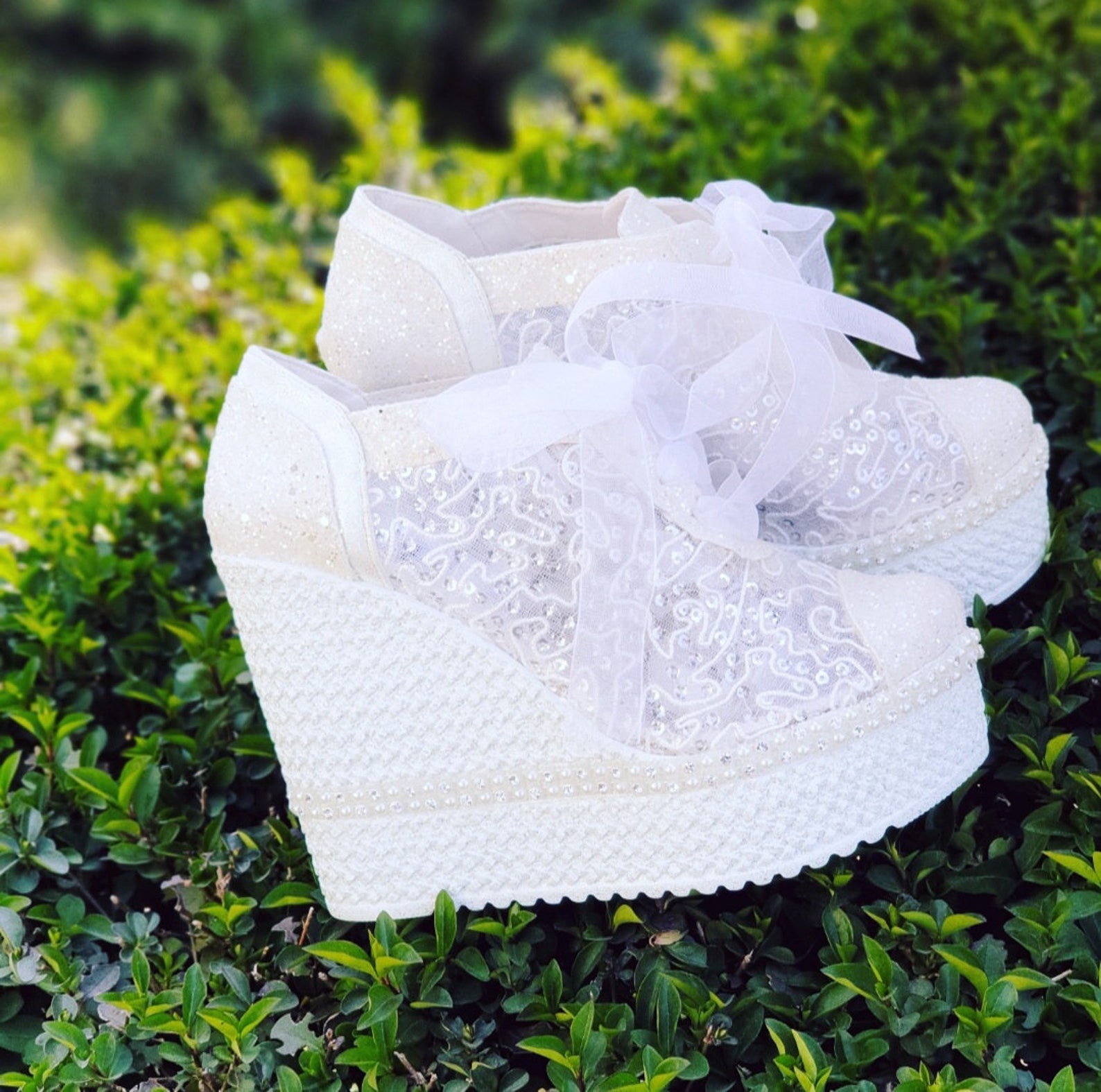 comfortable white wedding shoes