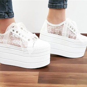 Wedding Shoes - Handmade Lace Bridal Shoes in White or Ivory Options for the Perfect Wedding Day