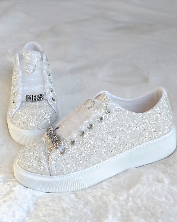 Bridal Shoes Luxury Bride is Personalized Glitter Color produced  Custom wedding Shoes Sneaker Desing Wedding shoe New Lightweight Sole shoe