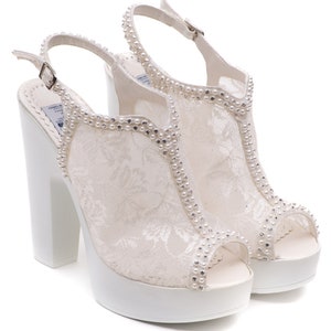 Wedding Shoes | Comfortable  Stylish Platform Heels for Parties | Elegant Footwear for Brides & Guests