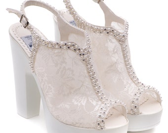 Wedding Shoes | Comfortable  Stylish Platform Heels for Parties | Elegant Footwear for Brides & Guests