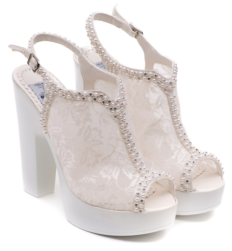 Wedding Shoes | Comfortable Stylish Platform Heels for Parties | Elegant Footwear for Brides & Guests image 1