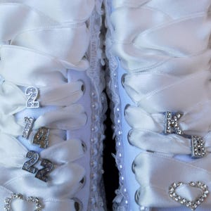 White Bridal Shoes | Custom Design Wedding Bridesmaid Shoes, Elegant Footwear for Your Special Day Bild 4