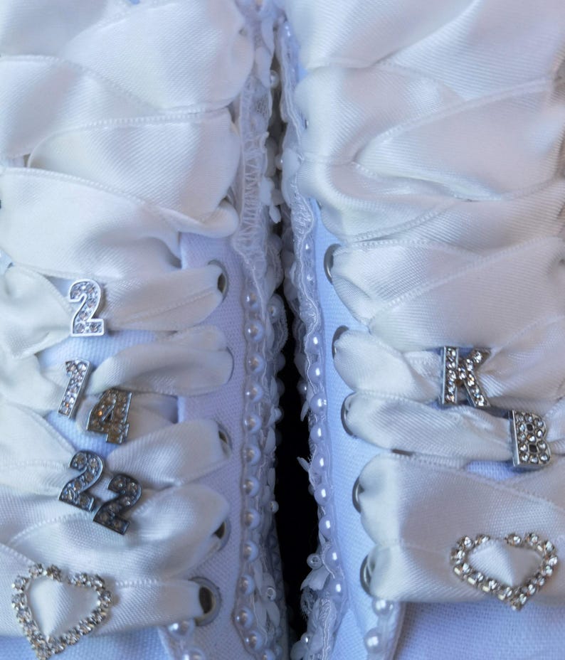 White Bridal Shoes | Custom Design Wedding Bridesmaid Shoes, Elegant Footwear for Your Special Day Bild 4