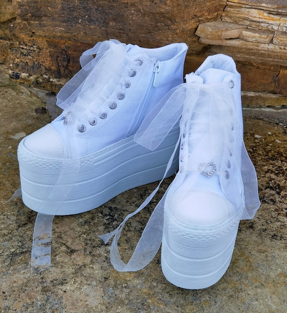 High Base Converse Converses - Etsy España