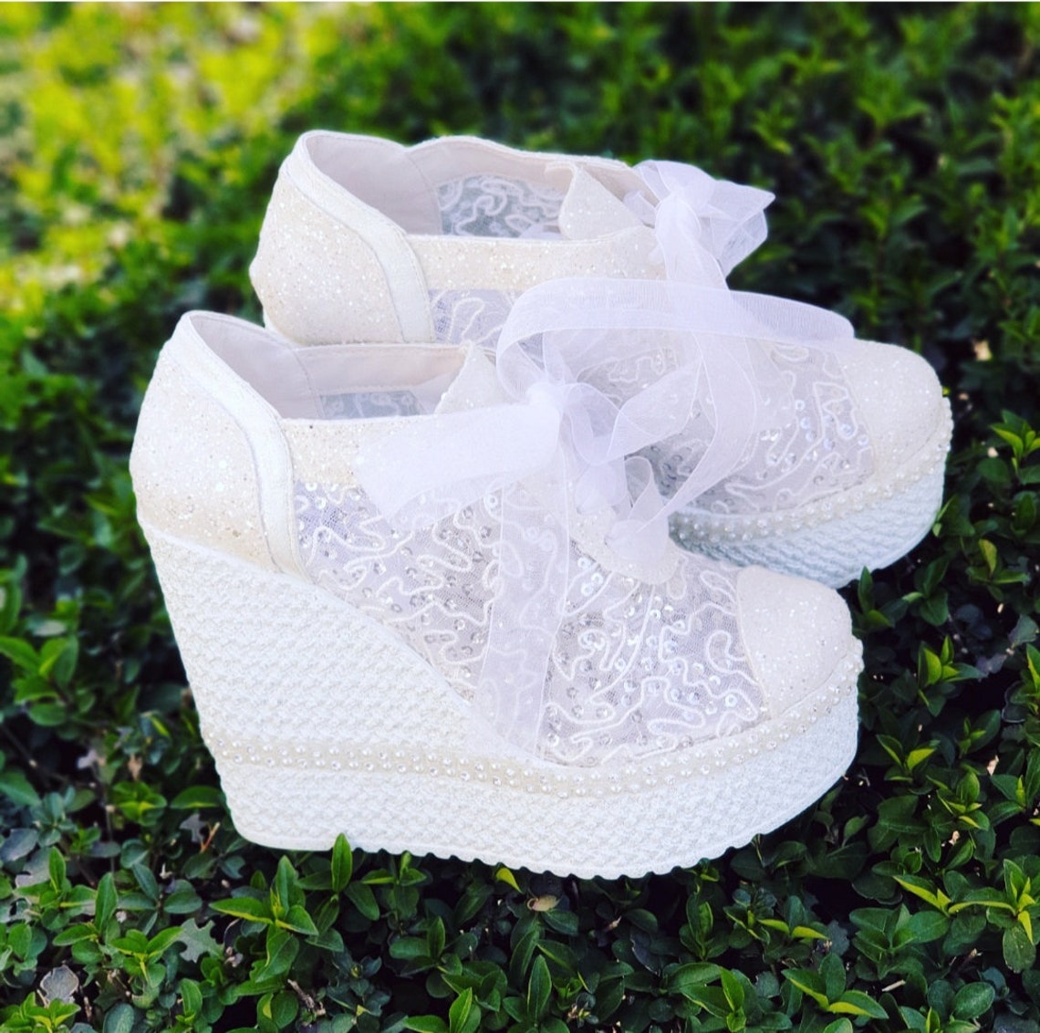 comfortable white wedding shoes
