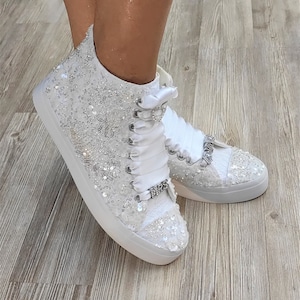 Luxurious Bridal Shoes white New! White or Ivory Production  Shiny Wedding Shoes  Bridal Shoes Personalized
