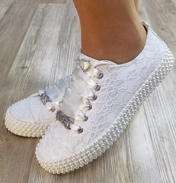 converse with satin laces