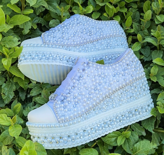 Bridal Shoes, white  Pearl Stilo Desing, Wedding Pearl Shoes, Wedding Shoes, Bridal Platform New Desing StiloShoes