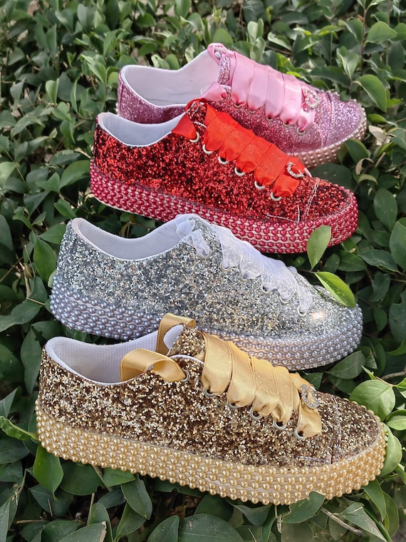 Custom rhinestone cheap shoes