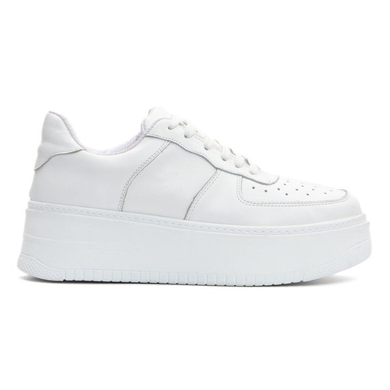 Leather Woman Sneakers - Custom Real Leather Shoes, White & Color Options, Personalized Production Sneakers for Unique Style