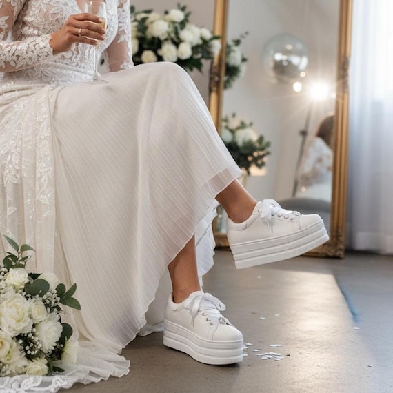 Wedding Shoe Bridal Heels Wedding  Platform Footwear for Bride Heel