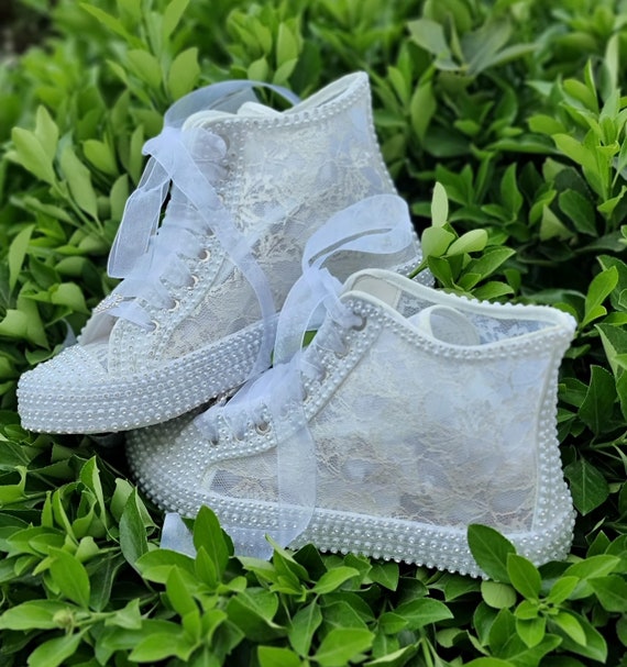 Bride  Shoes White Stone Framed, White Pearls Opaque White Accessory White Crystal Stones White Wedding Dress Shoes  Stilo Design