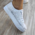 Personalized for Brides,  Bridal Sneakers,  Special shoes Low Top Wedding White Bridal , Low Top Wedding Shoes White or Ivory color New