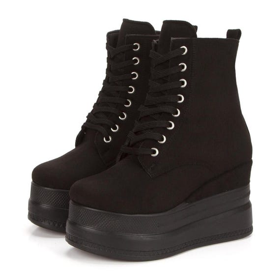 Unique platform women's boots with customizable colors, glitter prints, and materials. Create your dream design!