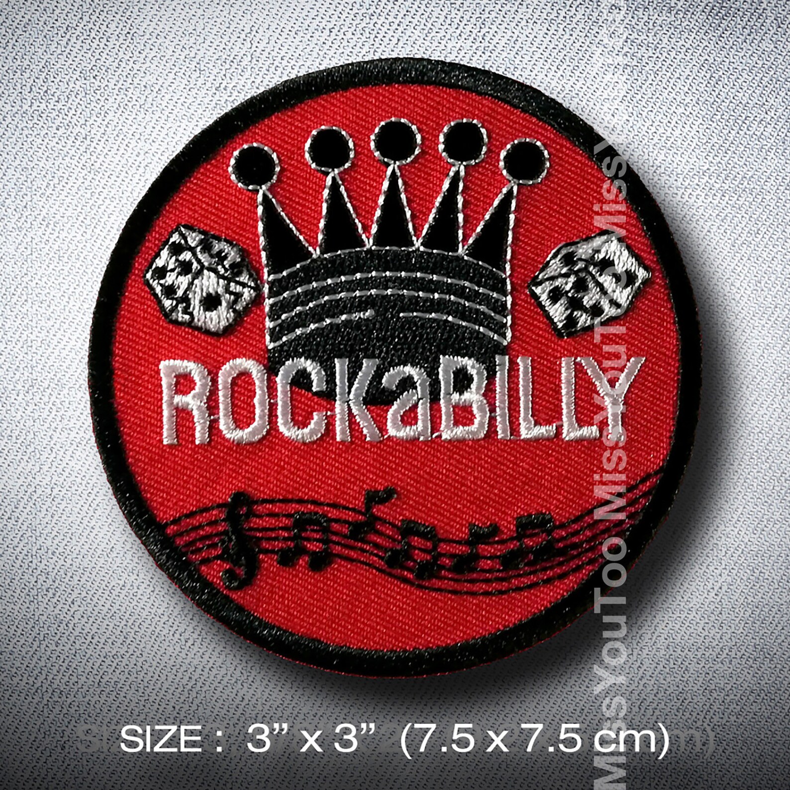 Rocker Rockabilly Patch Iron on Applique DIY Decorate Clothing Etsy