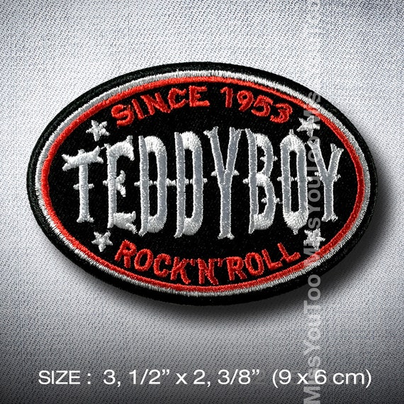 Teddy Boy Embroidered Patch Iron On Applique Diy Decorate Etsy