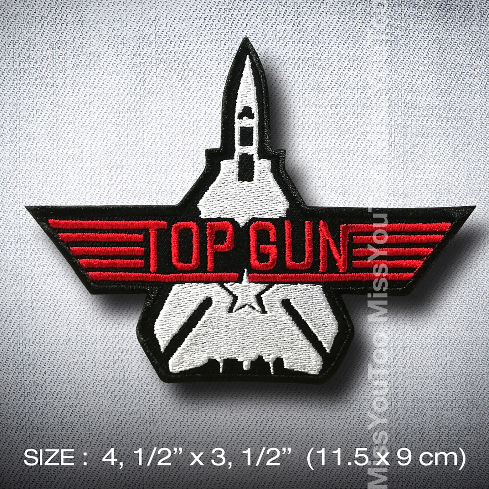TOP GUN Patch Iron On Cloth Jacket Vest Coat Cap Hood Hoodie Etsy