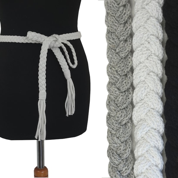 Ceinture d’attache braidée cotton Rope Cord