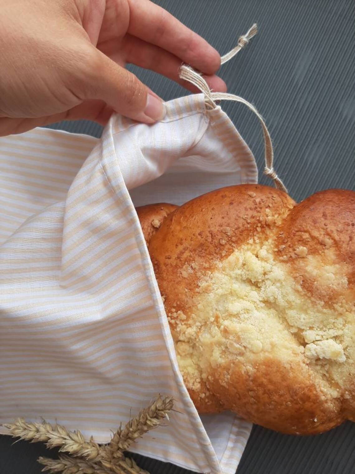 Bread Bag 100 Organic Cotton Natural Cotton Bread Bags Etsy