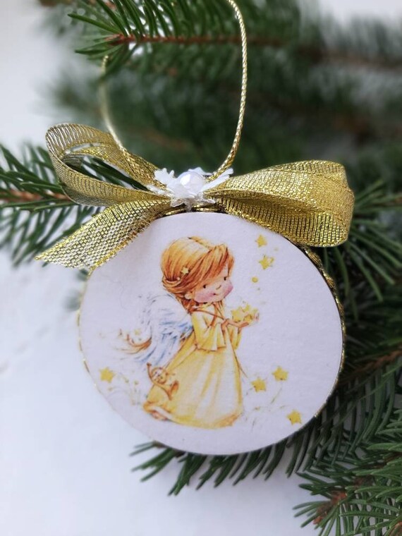 Christmas Decorations Handmade Toys Wood Angel Christmas Etsy