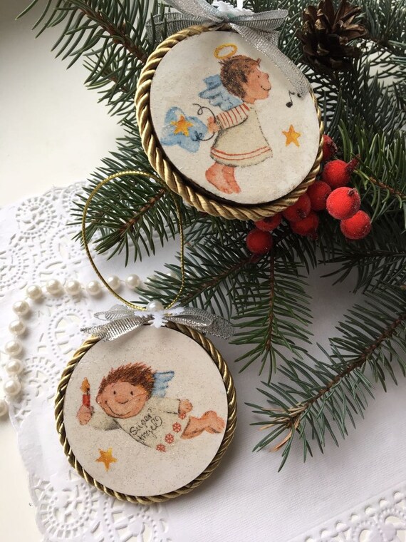 Christmas Decorations Handmade Toys Wood Angel Christmas Etsy