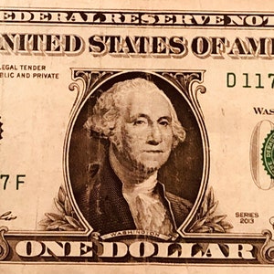 2013 Trinary 1 Dollar Bill