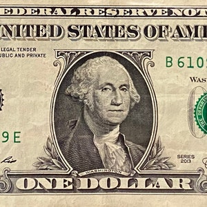 2013 Super Repeater One Dollar Bill