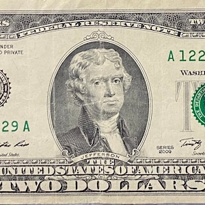 2009 Trinary Ladder 2 Dollar Bill