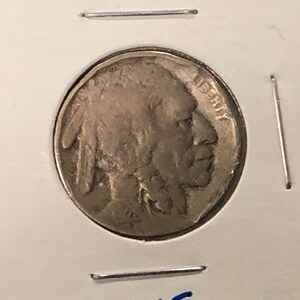 1928 Buffalo Nickel with a Defective Die