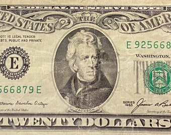 1985 Vintage 50 Dollar Bill