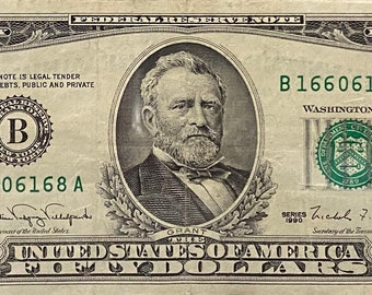 Fifty Dollar Bill Etsy