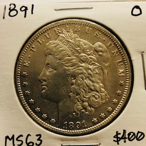 1891O Morgan Dollar