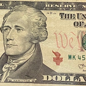 2013  Birthday 10 Dollar Bill from May 4, 1969