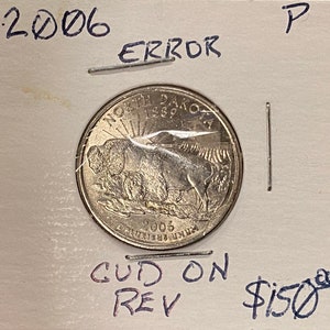 2006P Washington Quarter Missing Clad on Reverse