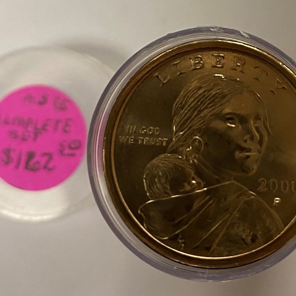 2000P Sacagawea GOLD-PLATED Dollar Coin Circulated