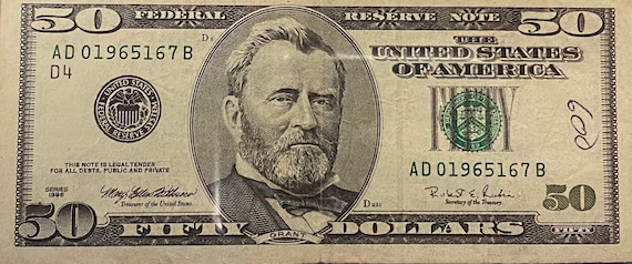 Us 50 dollar bill discount