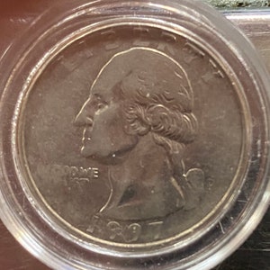 1997 Wahington Quarter Struck Through Grease