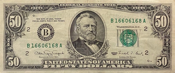 Here's a current year $50 bill and a 1990 $50 bill. : r