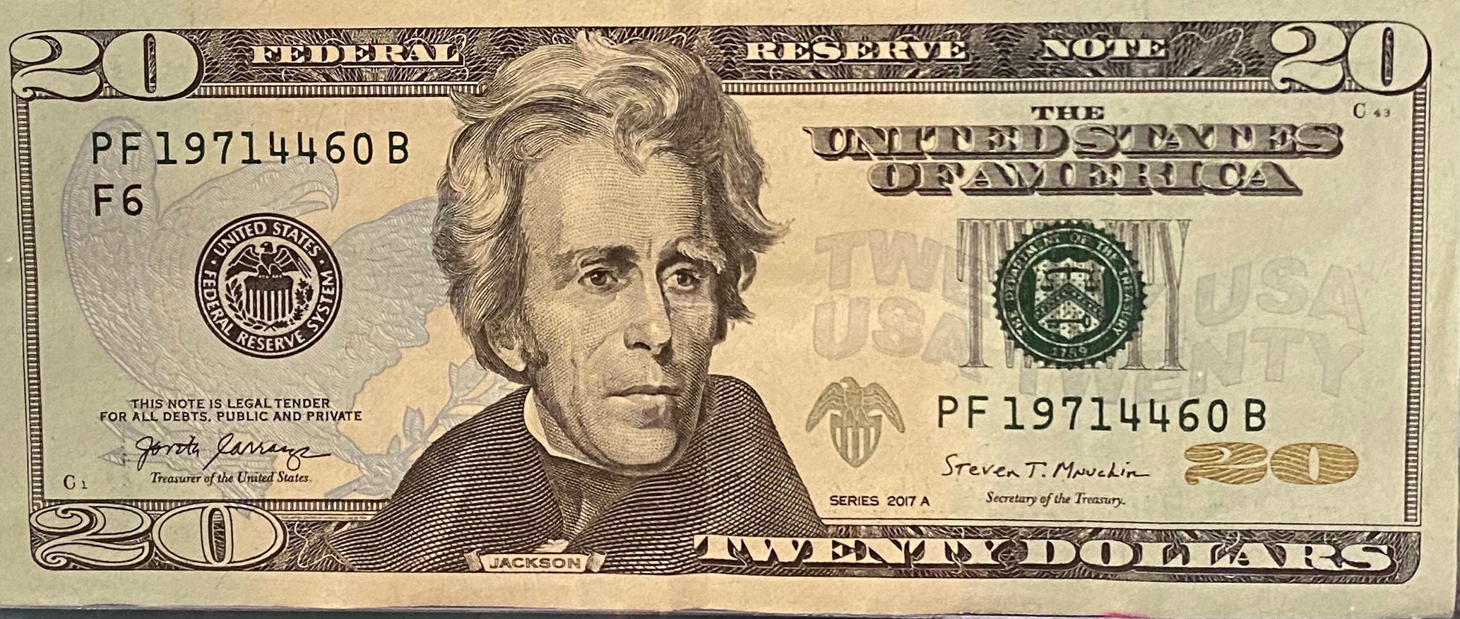 2013 Birthday 20 Dollar Bill from April 4th 1971