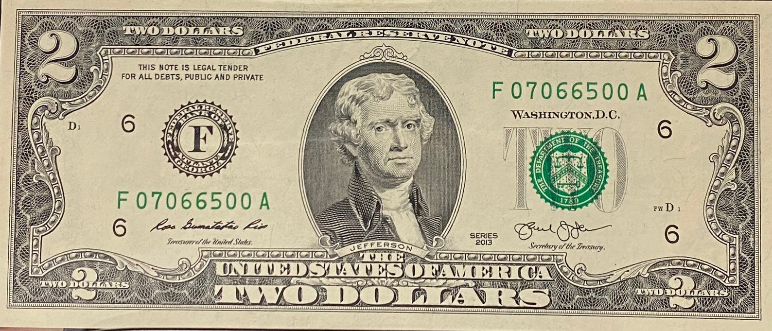 2013 Ladder 2 Dollar Bill Etsy