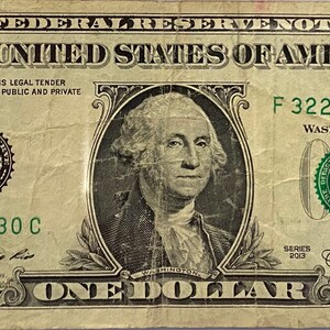 2013 Trinary 1 Dollar Bill