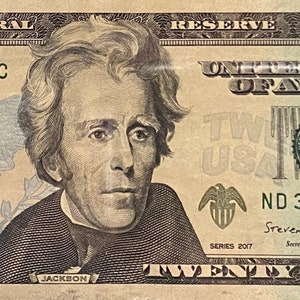 2017 Trinary 20 Dollar Bill